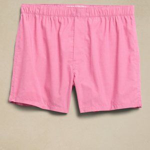 Banana Republic Pink Peony Solid Organic Cotton Boxer
